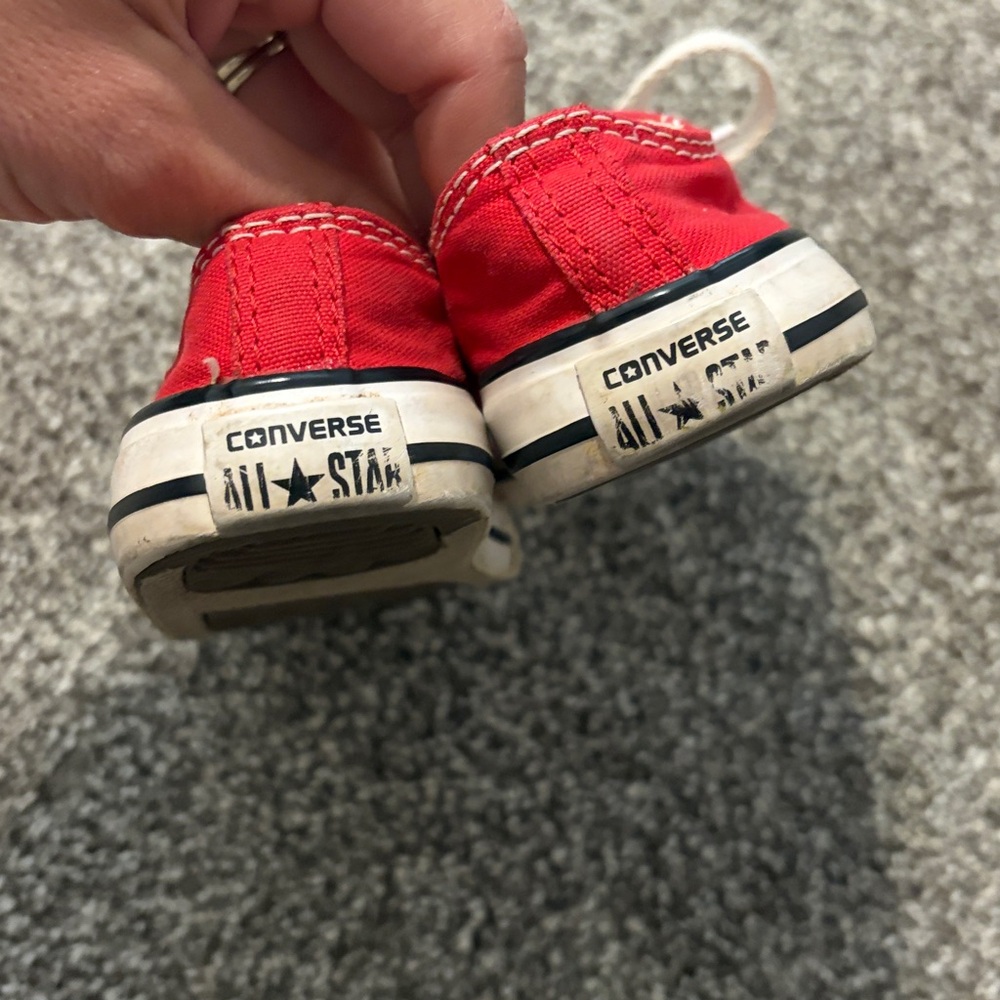 Red Toddler Converse - Picture 3 of 4